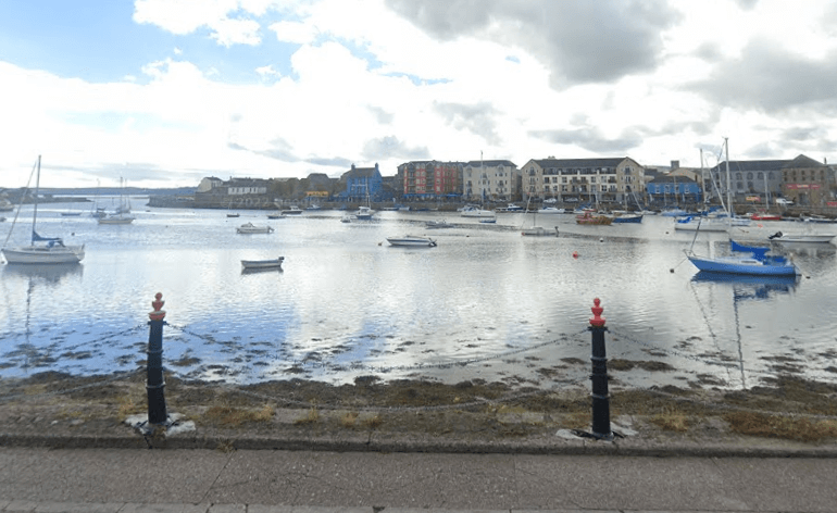 StepsBackThruTime Dungarvan harbour view